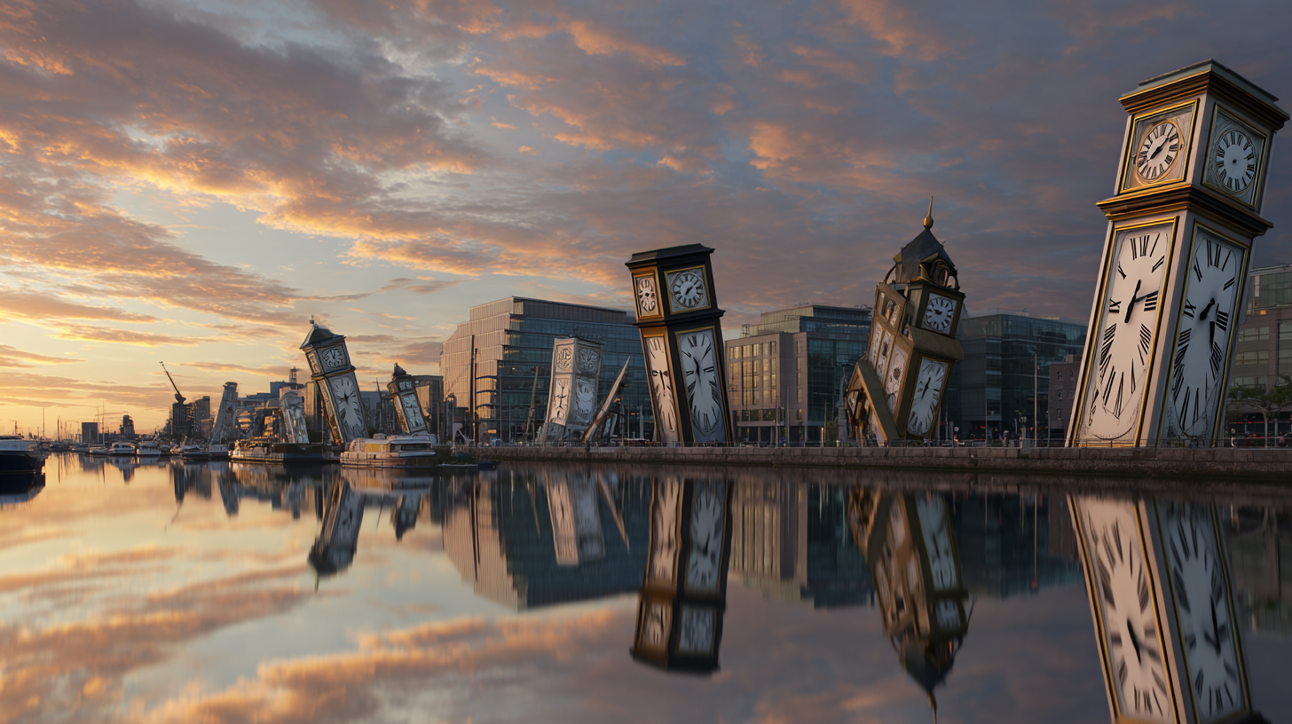 Surrealist AI-generated scene