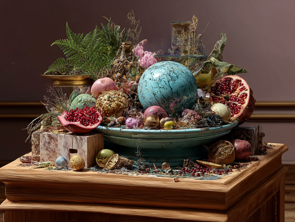 Still life in AI Surrealist style